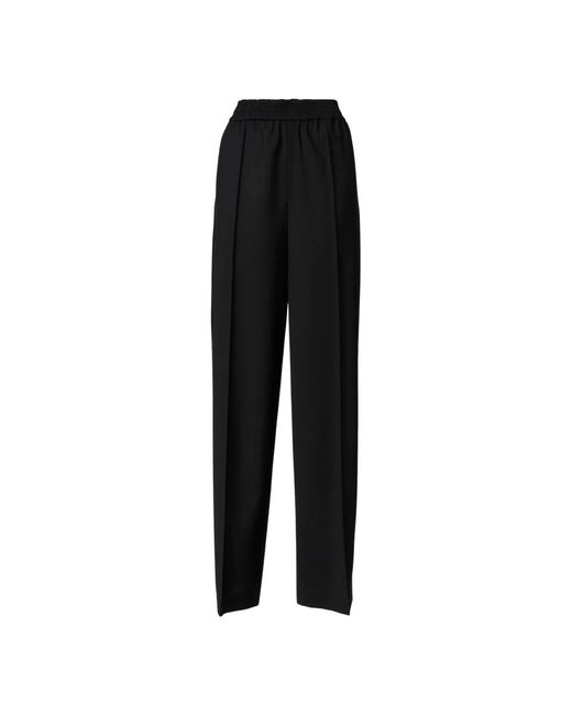 Fabiana Filippi Black Straight Trousers
