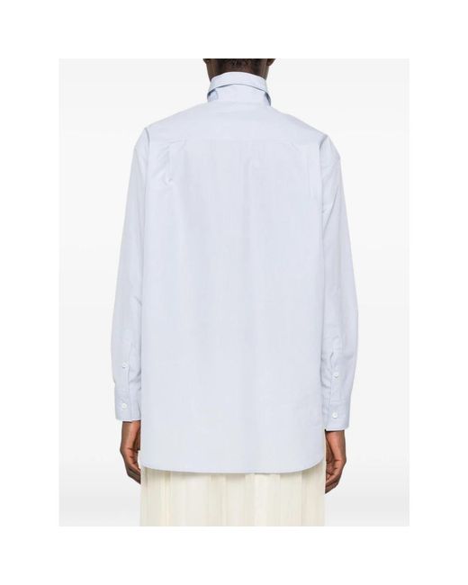 Jil Sander Button-Down Shirt in het White