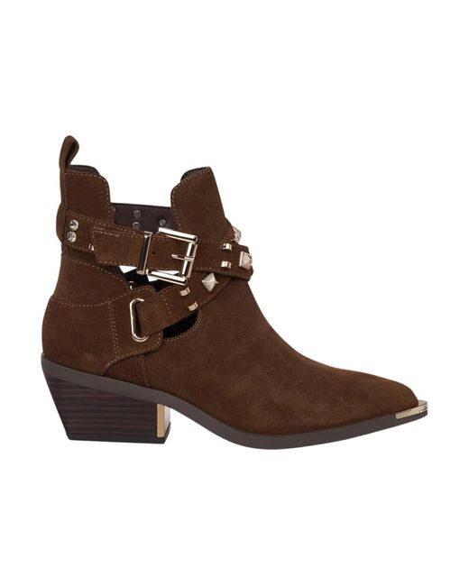 Alma En Pena. Brown Cowboy & Biker Boots