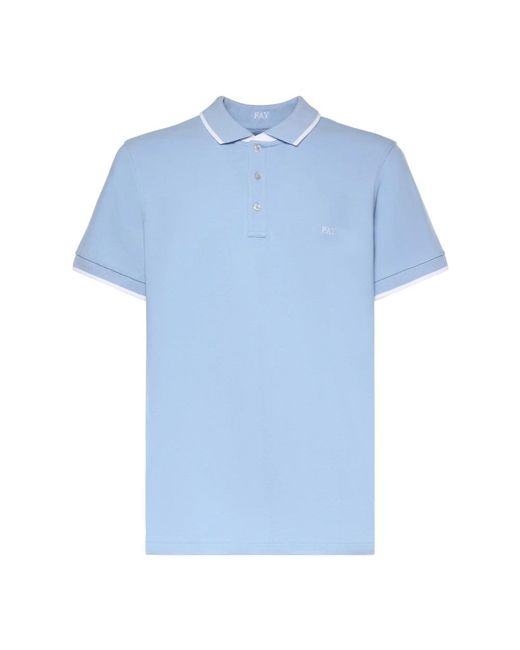 Fay Blue Polo Shirts for men