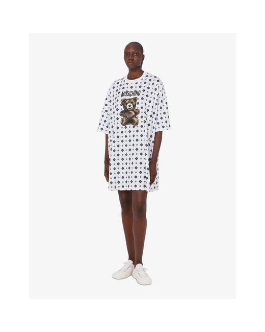 Moschino White Short Dresses