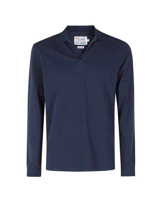Mc2 Saint Barth Blue Polo Shirts for men