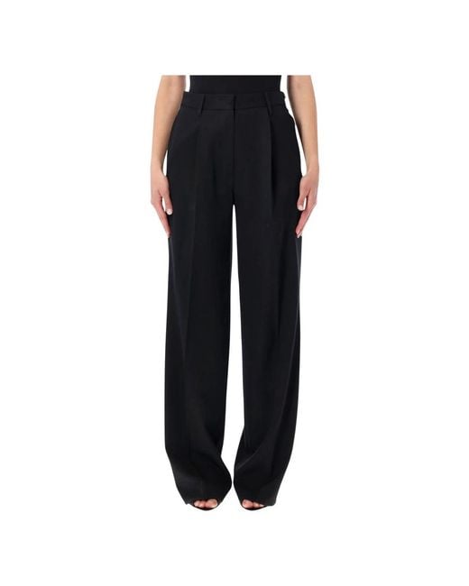 Dries Van Noten Black Wide Trousers
