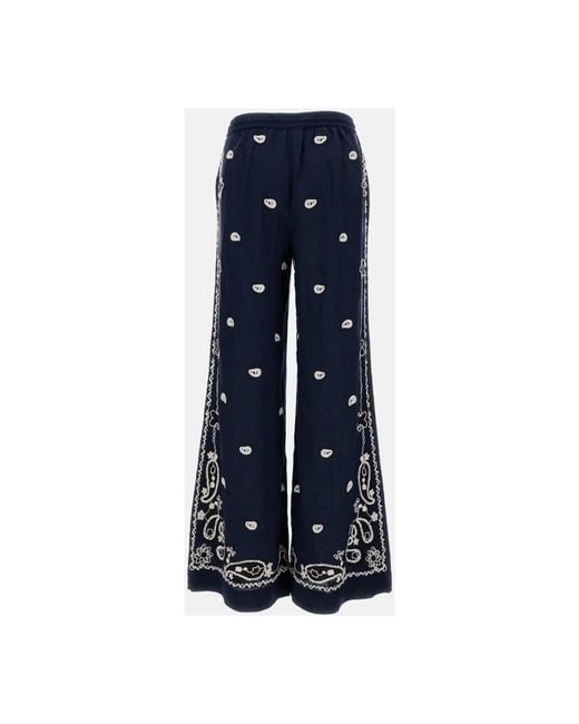 P.A.R.O.S.H. Blue Wide Trousers