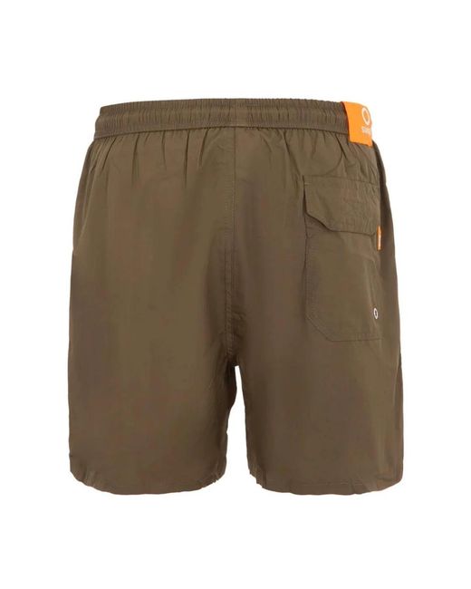 Suns Badmode ,Bruin ,Polyester Sneldrogende Strand Boxershort in het Green voor heren