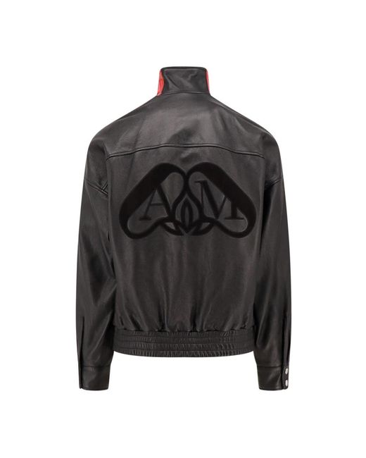 McQueen Leather Jackets in het Black voor heren