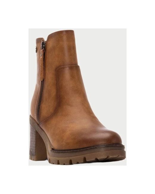 Heeled Boots di Refresh in Brown
