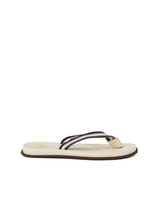 Flip Flops di Brunello Cucinelli in White da Uomo