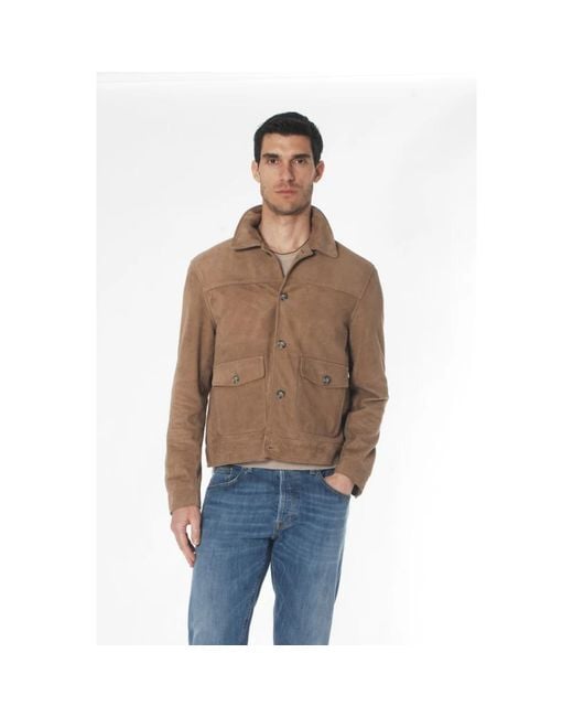 The Jack Leathers Brown Leather Jackets for men