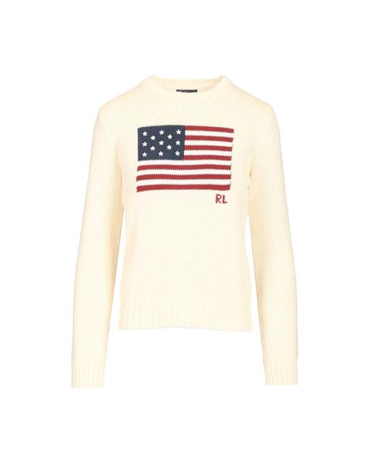 Polo Ralph Lauren White Round-Neck Knitwear