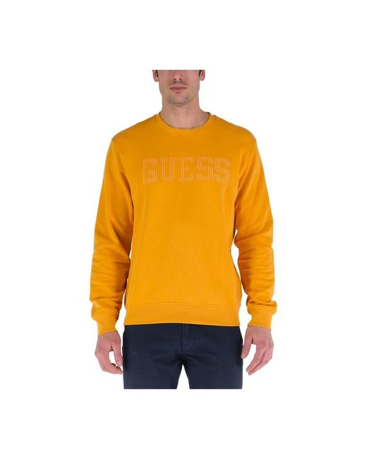 Guess Yellow Sweatshirts for men