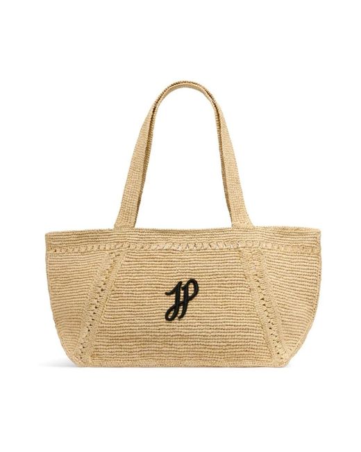 Patou Natural Bestickte Logo-Tragetasche