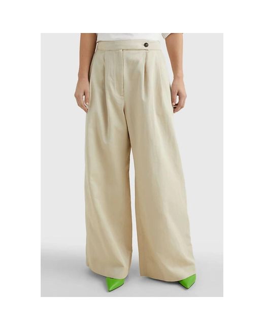 Tommy Hilfiger Natural Wide Trousers