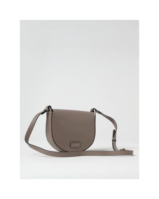 Karl Lagerfeld Gray Cross Body Bags