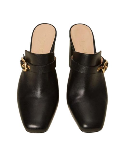 Twinset Black Heeled Mules