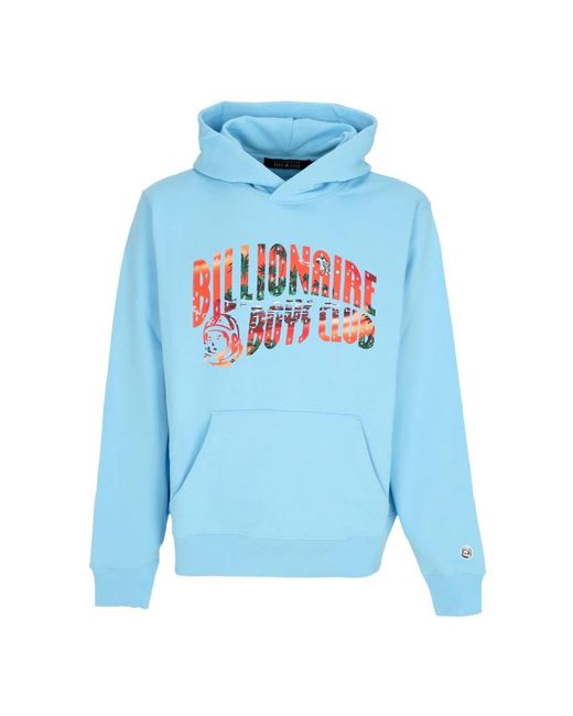 Billionaire Hoodies & Sweatvesten ,Blauw ,Katoen Archo Popover Hoodie in het Blue voor heren