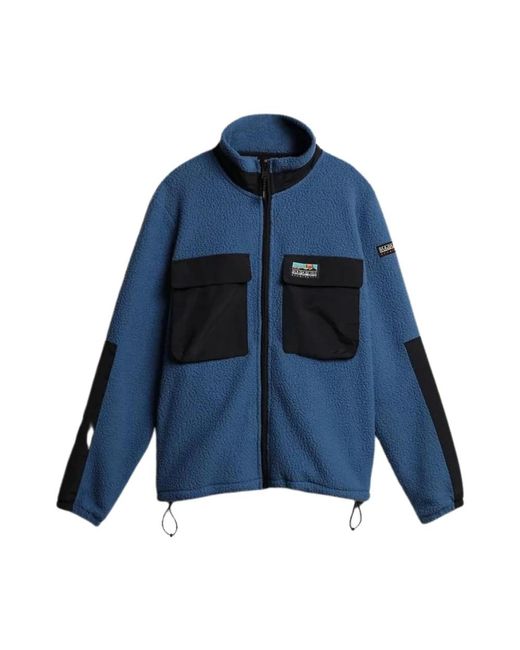 Fleece Jackets Napapijri de hombre de color Blue