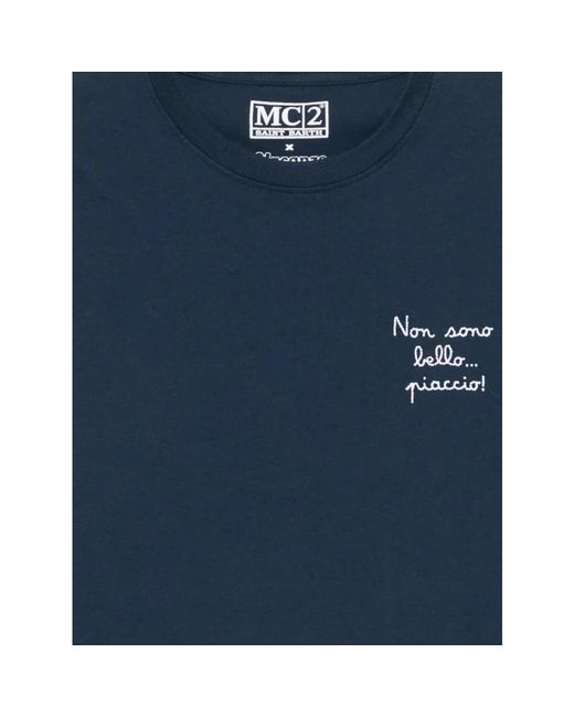 Mc2 Saint Barth Blue T-Shirts for men