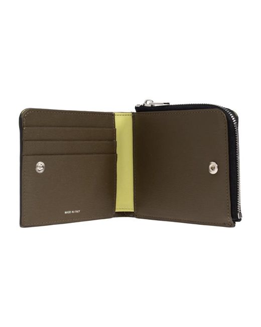 Paul Smith Accessoires ,Zwart ,Leer Leren Portemonnee Met Logo in het Black voor heren