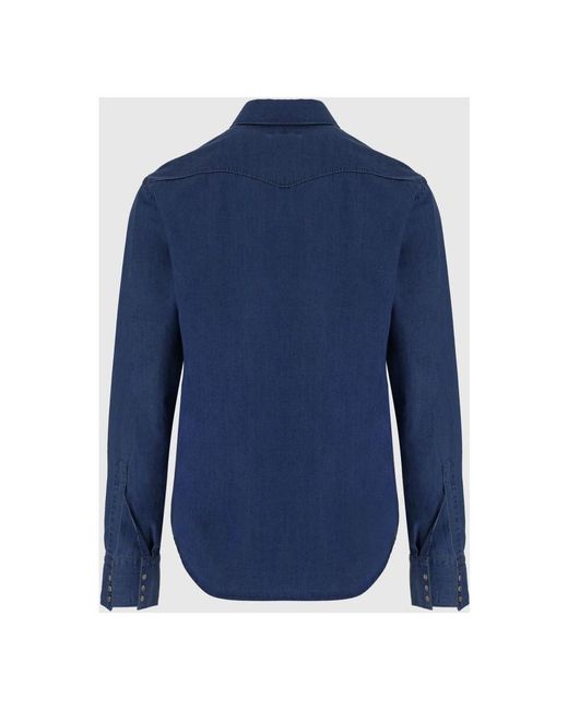 Alessandro Gherardi Blue Denim Shirts for men