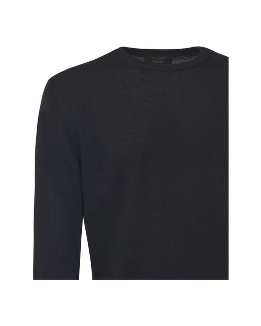 Zanone Blue Round-Neck Knitwear for men