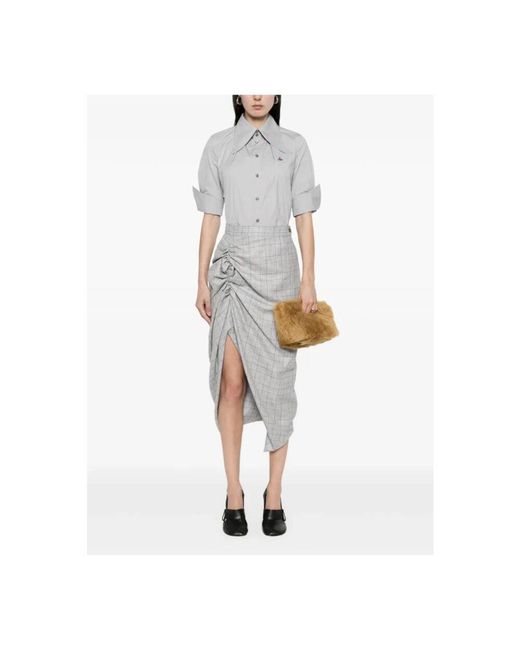 Midi Skirts Vivienne Westwood de color Gray