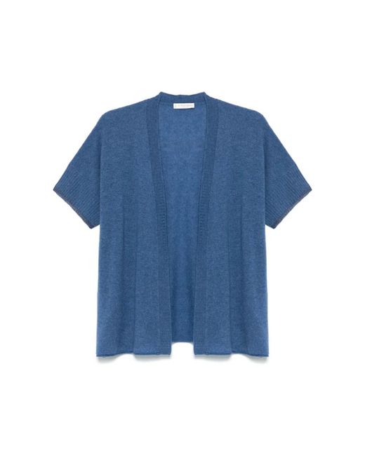 Le Tricot Perugia Blue Cashmere Knitwear