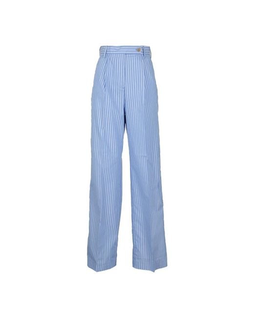 Trousers > wide trousers Department 5 en coloris Blue