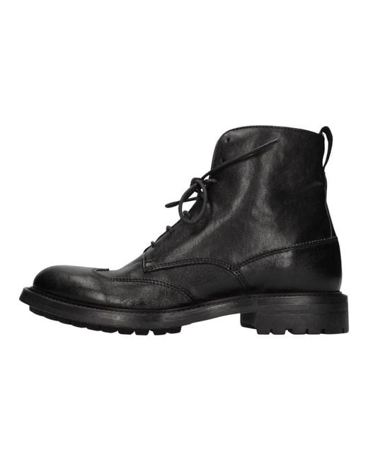 Hundred 100 Black Lace-Up Boots