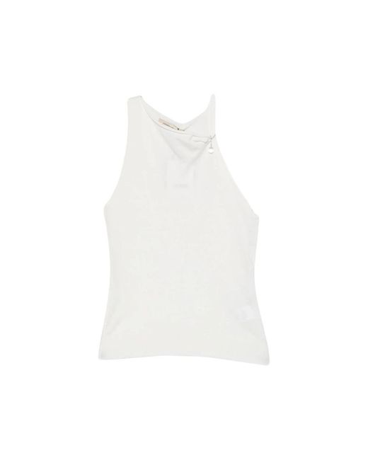 Paloma Wool White Sleeveless Tops