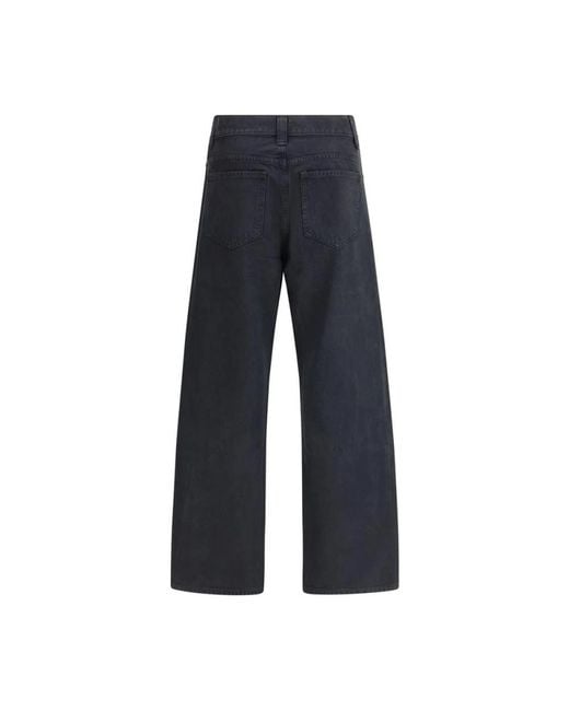 Khaite Blue Klassische Straight Fit Denim Jeans