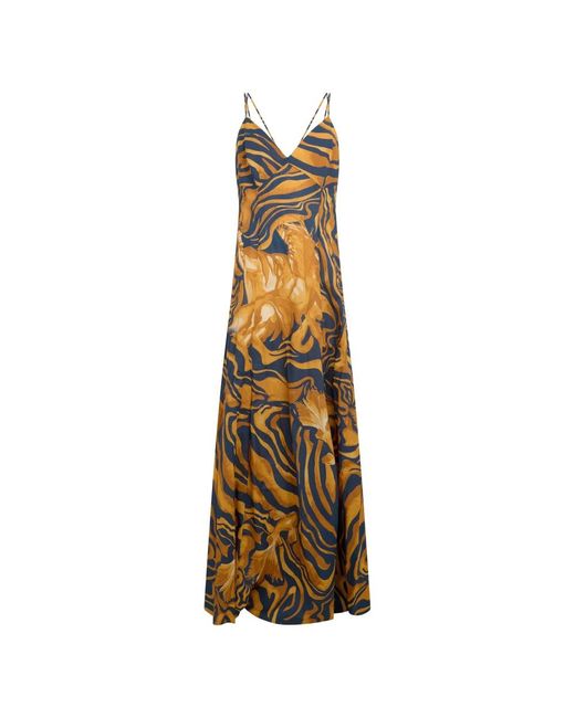 Alberta Ferretti Metallic Maxi Dresses