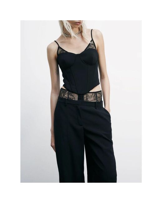 Patrizia Pepe Black Sleeveless Tops