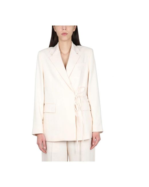MSGM Giacca Jacket in het White