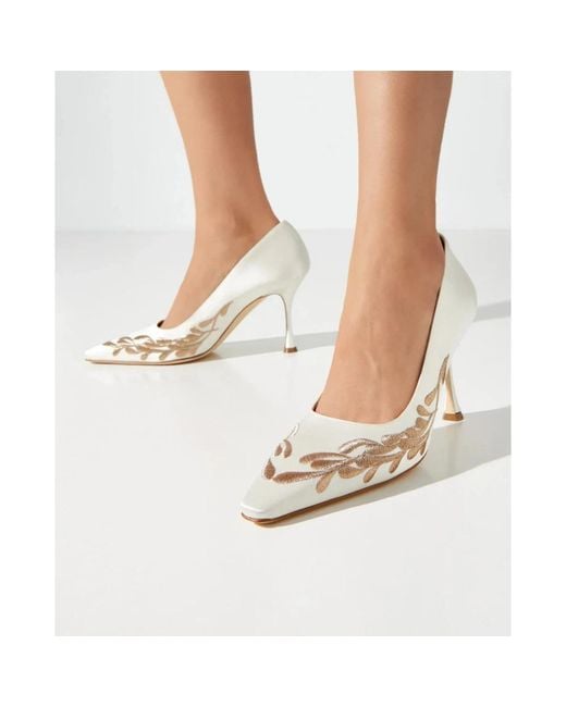 Manolo Blahnik White Pumps
