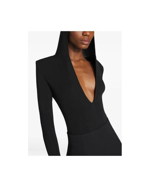 Midi Dresses Mugler en coloris Black