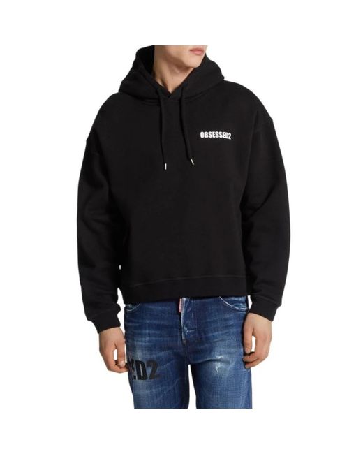 DSquared² Obsessed2 Hoodie in het Black voor heren