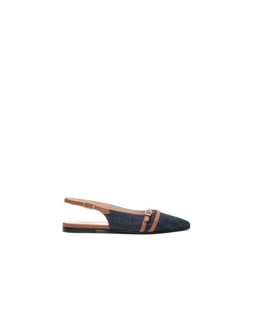 Nero Giardini Blue Ballerina Shoes