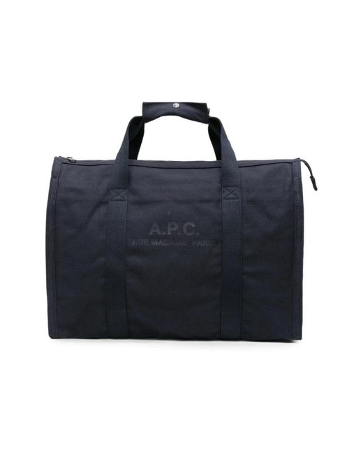 A.P.C. Blue Weekend Bags for men