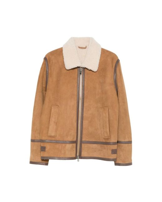 Dondup Shearling Kraag Kameelbruin Buitenkleding in het Brown voor heren