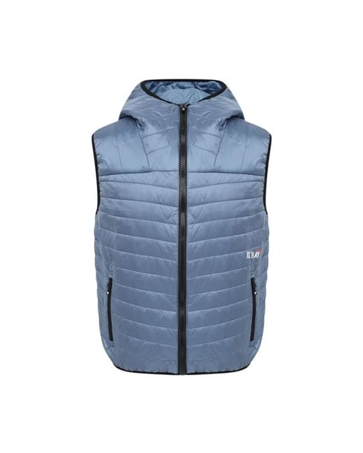 Ice Play Blue Waistcoats for men