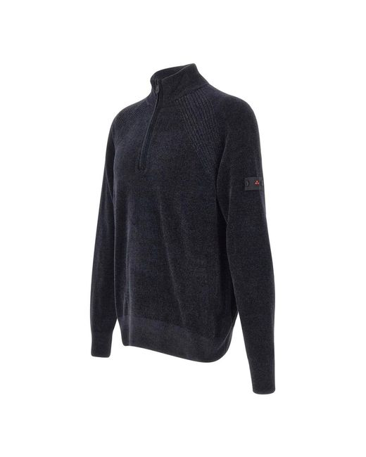 Peuterey Blue V-Neck Knitwear for men