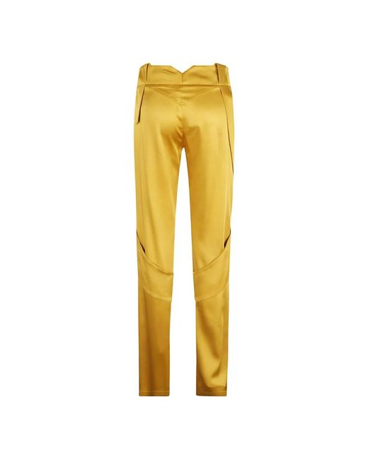 Trousers > straight trousers Blumarine en coloris Yellow