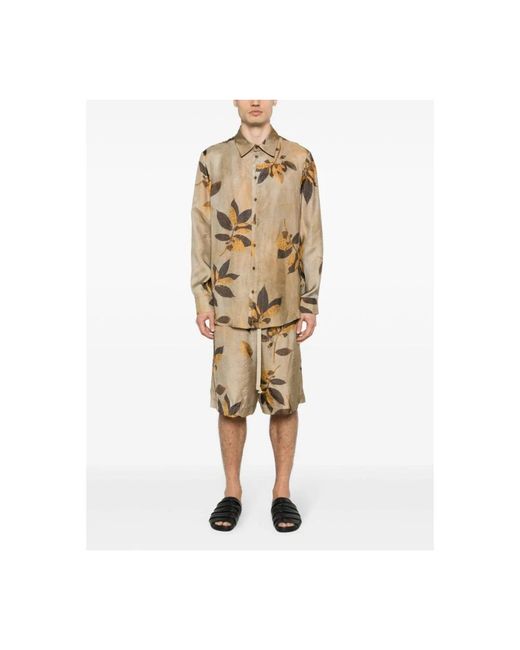 Long Shorts Uma Wang de hombre de color Natural