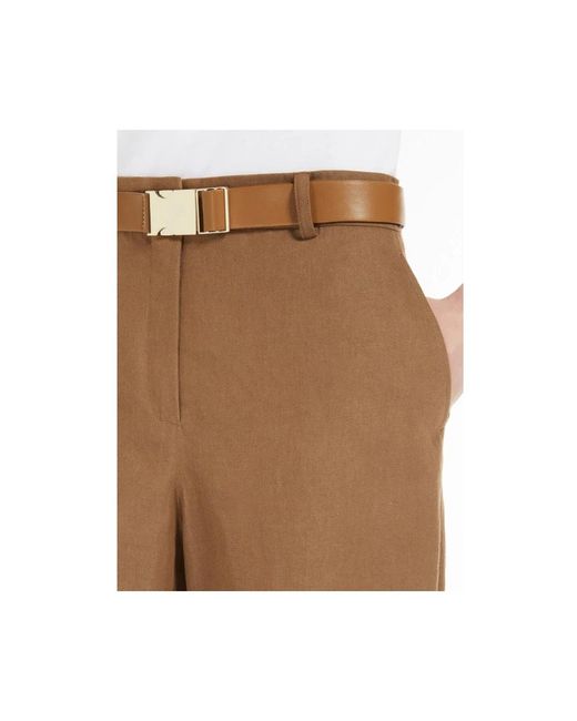Max Mara Brown Wide Trousers