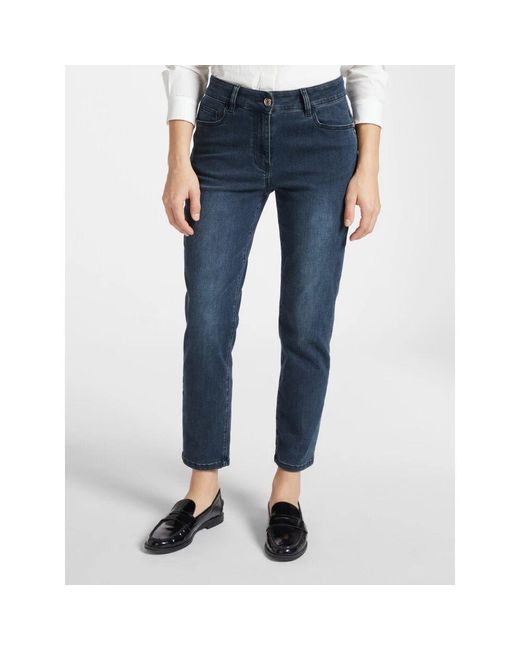 Cropped Jeans di Elena Miro in Blue