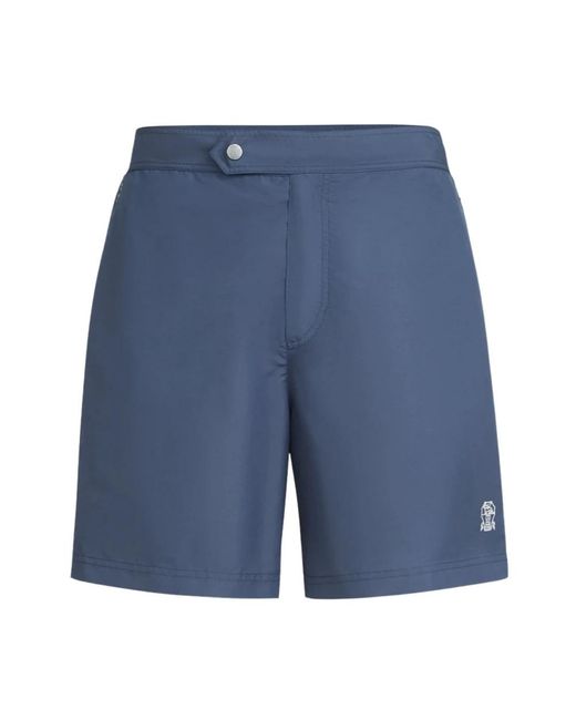 Brunello Cucinelli Blue Beachwear for men