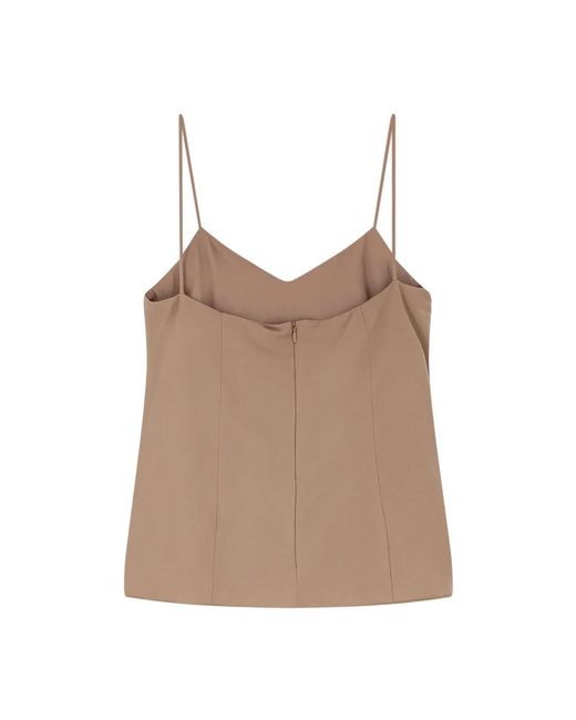 Max Mara Brown Sleeveless Tops