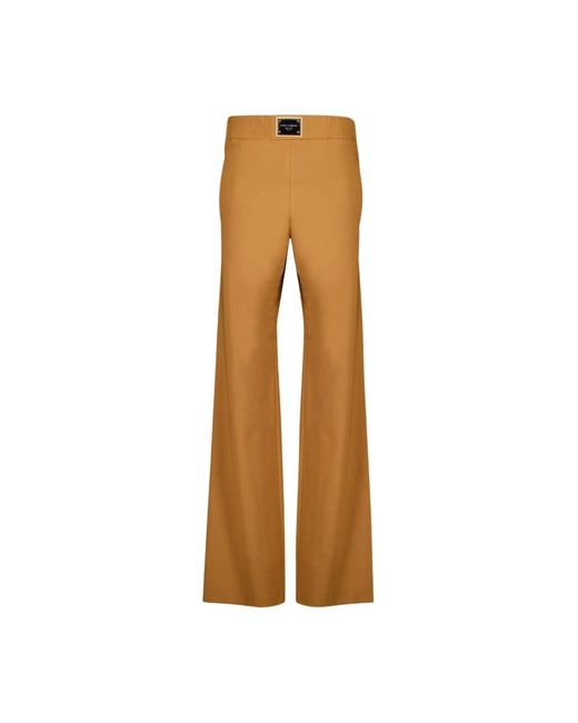Dolce & Gabbana Brown Wide Trousers