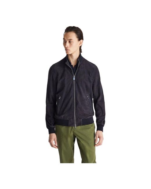 Peuterey Blue Bomber Jackets for men